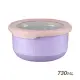 【HOUSUXI舒希】不鏽鋼雙層隔熱碗-730ml-粉紫