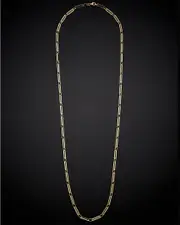 14K Italian Gold Polished Paperclip Necklace