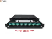 Full Solution of 24 Port Fiber Optic Patch Panel 1U 19 Inch LC OM3 Connector -05