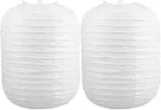 2pcs Modern Elegant Paper Lantern Shades DIY Decorative Snowflake Lanterns for Christmas Decor