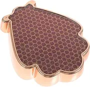 BATHVEVE Portable Foot Exfoliator Tool Metal Foot Rubbing Board for Home Use Callus Remover and Dead Skin Skin-friendly Design Golden Finish