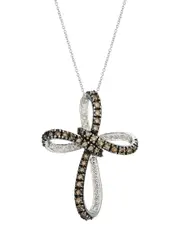 Le Vian Cross 14K 1.29 ct. tw. Diamond Pendant