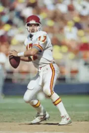 Dave Krieg Quarterback Kansas City Chiefs prepares to throw the ba- Old Photo