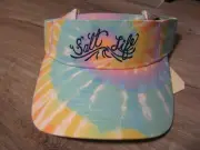 NEW Genuine Salt Life Visor Hat - Tie Die White - Pastel Colors - SLG20112 OSFM