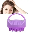 Massager Shampoo Brush Wet Dry Hair Soft Silicone Head Scalp Exfoliator For GOF