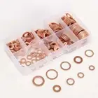 200pcs Washer Gasket Nut and Bolt Set Flat Seal Assortment Kit L8F7