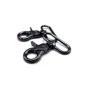 1.5 inch Swivel Lobster Clasp Snap Hooks 1 1.5 inch Swivel Lobster Clasps Black