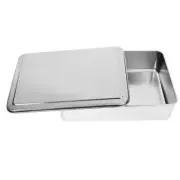 Stainless Steel Bakeware Baking Pan with Lid Cake Pans Tray Rack