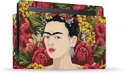 Official Frida Kahlo Portrait Pattern Floral Vinyl Sticker Gaming Skin Decal Cover Compatible with Nintendo Switch Console & Dock
