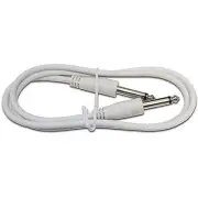 2 ft foot feet1/4 guitar to effect fx pedal PA instrument patch cable cord WHITE