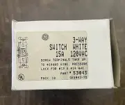 10 Pack GE 3 Way Switch 15A 120VAC White