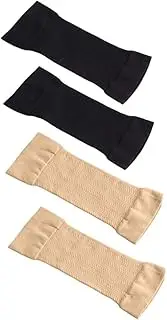 FONDOTIN Lightweight Elastic Compression Arm Sleeves for Protection Slimming High Elasticity Arm Band for Women Skin Tone Options