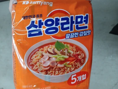 4.23oz(120g) 5 Packs Samyang Ramen