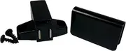 Magnetic Pressure Push Latch 1k Pull with Matching Strike Plate (Black) for Glass or Mirrored Cabinet Doors from 3/16” to 1/4” Thick. by E.H.C.