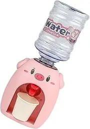 TOYANDONA 1 Set Simulation Water Dispenser Fish Bubble Pool Automatic Kitchen Dispenser Dollhouse Accessories Mini Water Dispenser Pink Plastic