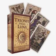 Trionfi Della Luna Tarot Cards Fortune-telling Oracle Divination Edition Creativity ILLUSTRATED Moon Tarot Cards Board Game