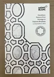 NEW MONTBLANC Patron of Art Scipione Borghese Book Brochure Limited Ed 4810