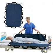 60" x 40" Positioning Bed Pad with Handles Washable Draw Sheets 60" X 40" Blue