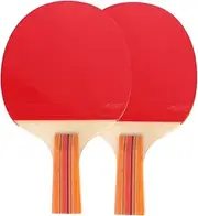 Milisten 1Set Table Tennis Rackets with Slip Grip Pong Racket Training for Beginners and Durable High Elastic Surface for Control and Speed