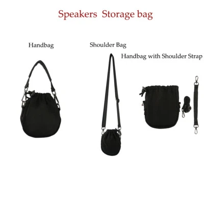 Portable shoulder strap transparent mesh bag for Bose SoundLink Micro speakers