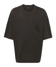 Lemaire Crewneck Straight Hem T-Shirt XL,L,M Espresso