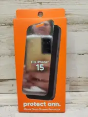 Onn Mirror Glass Screen Protector Fits IPhone 15 Accessory New in Box