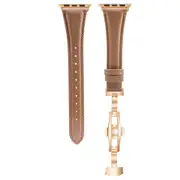 Suitable for Apple Watch strap PU leather comfortable butterfly buckle For iwatch 76543 se 42/44/45MM