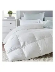 [DreamZ] Duck Down Feather 200Gsm Super King Size Quilt in White