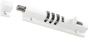 Tofficu Secure Your Door or Gate 3-dial Digital Lock Lightweight Portable Code Lock for Home Use Black White