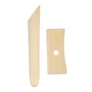 2pcs Pottery Ribs 12.7cm 18cm Wooden Clay Ceramic Sculpting Tool