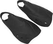 Black Short Fins Comfortable and Adjustable Swimming Training TPR Short Fins Softer Edges for Snorkeling, Swimming and Diving
