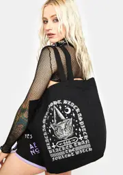 [Too Fast] Witchy Cat Tote Bag