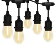15M LED Party Patio Lamp Festoon String Lights Outdoor Connectable Wedding Cafe