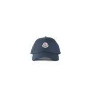 [MONCLER] Gabardine Baseball Cap Blue