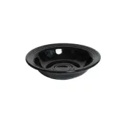 Tuxton China Inc DuraTux© Concentrix Black Ceramic 8 oz. Fruit Dish - 2 Dz