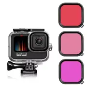 Waterproof Underwater Diving Case Filter Lens for GoPro Hero 9 10 11 12 13 Black