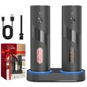 Electric Salt and Pepper Grinder Set Rechargeable with Easy to Carry Charging...
