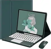 IVY Combo Magnetic Touch Keyboard Case for iPad Pro 11-inch M4 2024 Case with Keyboard Cover Mouse for iPad Pro 11 inch 5th Generation - Dark Green