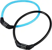 BRIGHTFUFU 2pcs Bike Security Lock Theft Code Lock for Mountain and Road Bikes Compact and Portable Design Reliable Protection Against Theft Random Color