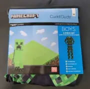 MINECRAFT BaseIayer Pants /Top With Thumbholes Boys Size M 8/10