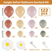 123Pcs Daisy Balloon Garland Arch Kit Reusable Assorted Color Balloons FaUxM