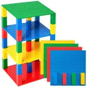 Baseplate Tower 6X6, Basic Colors 6x6, 4 baseplates, 30 stackers