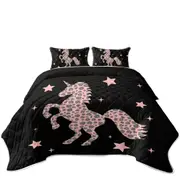 Pink Unicorn Coverlet
