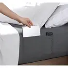 King Size Microfiber Fitted Sheet with 8 In. Double Storage Pockets, Grey