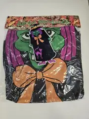 Vintage Halloween Witch Windsock 1996 Wind Sock NEW 60" NOS 90's Double Sided