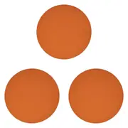 3x Annabel Trends Recycled Leather Table Placemat Dining Mat 30cm Round Tan