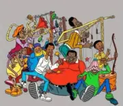 FULL DRILL ~ DIY DIAMOND PAINTING~ 40 X 40 CM~ HEY HEY HEY , ITS FAT ALBERT