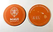 Beer Coaster ~ Maui Brewing Company ~ Maui, Hawaii. 2 sided FREE shipping