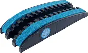True Back Massage Seat Pad for Neck & Back Relief, Modern Design, Black With Yellow Foam Inserts