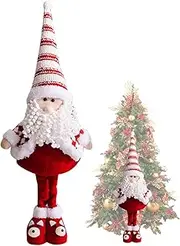 Christmas Doll | Telescopic Holiday Decoration Figures | Christmas Decoration Figures Standing Ornament for Home Indoor